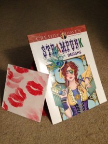 My steampunk and kissy presents from Karen!